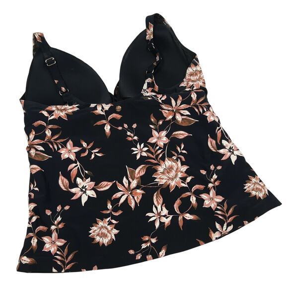 Artesands Delacroix Women Floral Multi Fit Cup Swim Tankini Top Plus Size US 20 - Picture 6 of 9